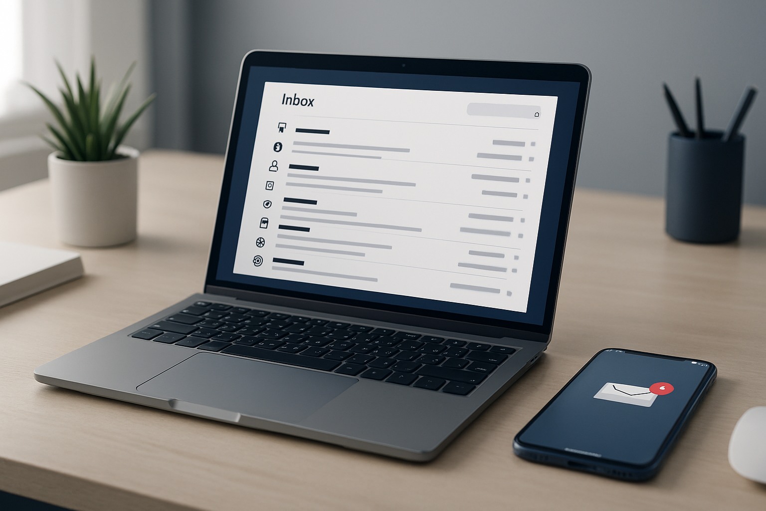 Contact illustration – message and email concept