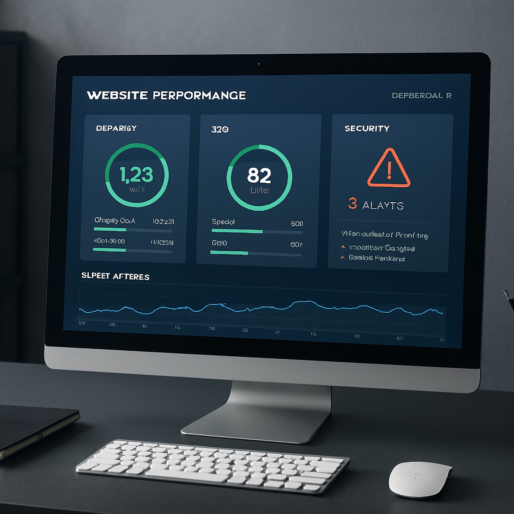 Maintenance icon – wrench and speed meter